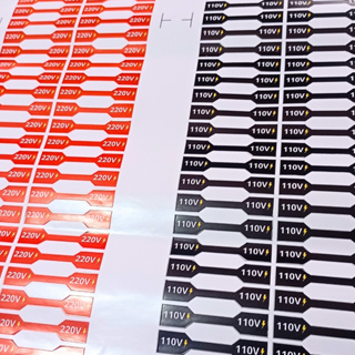 Etiquetas Adesivas Vinil Identificador de Voltagem 110V/220V para Cabos Tomadas e Aparelhos em Oferta na Shopee