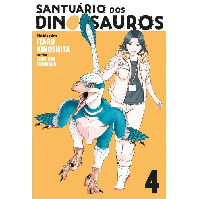 Capa do livro Mangá - Santuário dos Dinossauros v.4 - Novo/Lacrado - Editora MPEG -