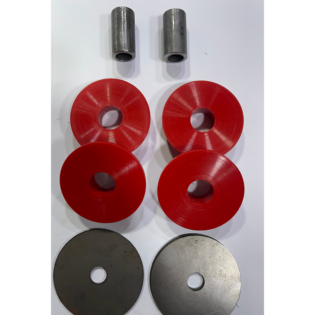 Kit Buchas Refil Morcego Com Arruelas de Apoio 74 mm  Corsa - Celta - Classic em Poliuretano com 5 Anos de Garantia