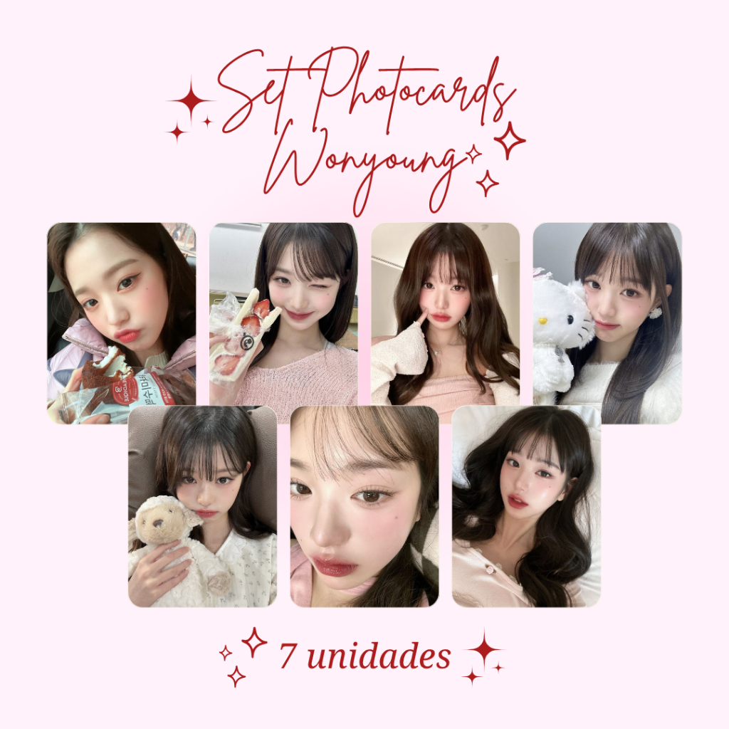 Set Photocards IVE Wonyoung Fanmade 01 em Oferta na Shopee