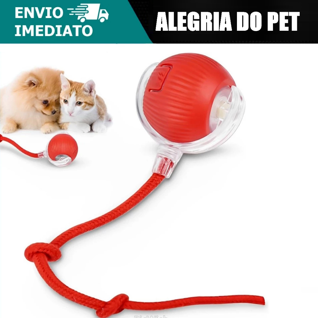 Bola De Rolamento Para Gatos Inteligente Automática Cauda Falsa Recarregável Elétrico em Oferta na Shopee