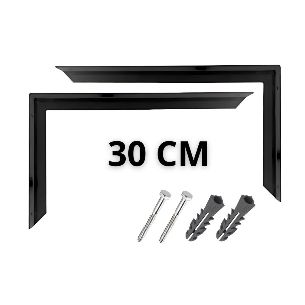 Mão Francesa Preta 30cm: Onde Comprar | BuscaProdutos