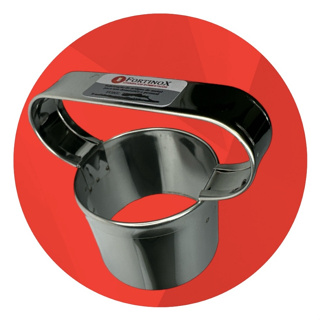 Aro Cortador Mini Pizza  7x5 Cm C / alça inoxidavél - Para Massas - Salgados - Variação 8x5 Cm em Oferta na Shopee