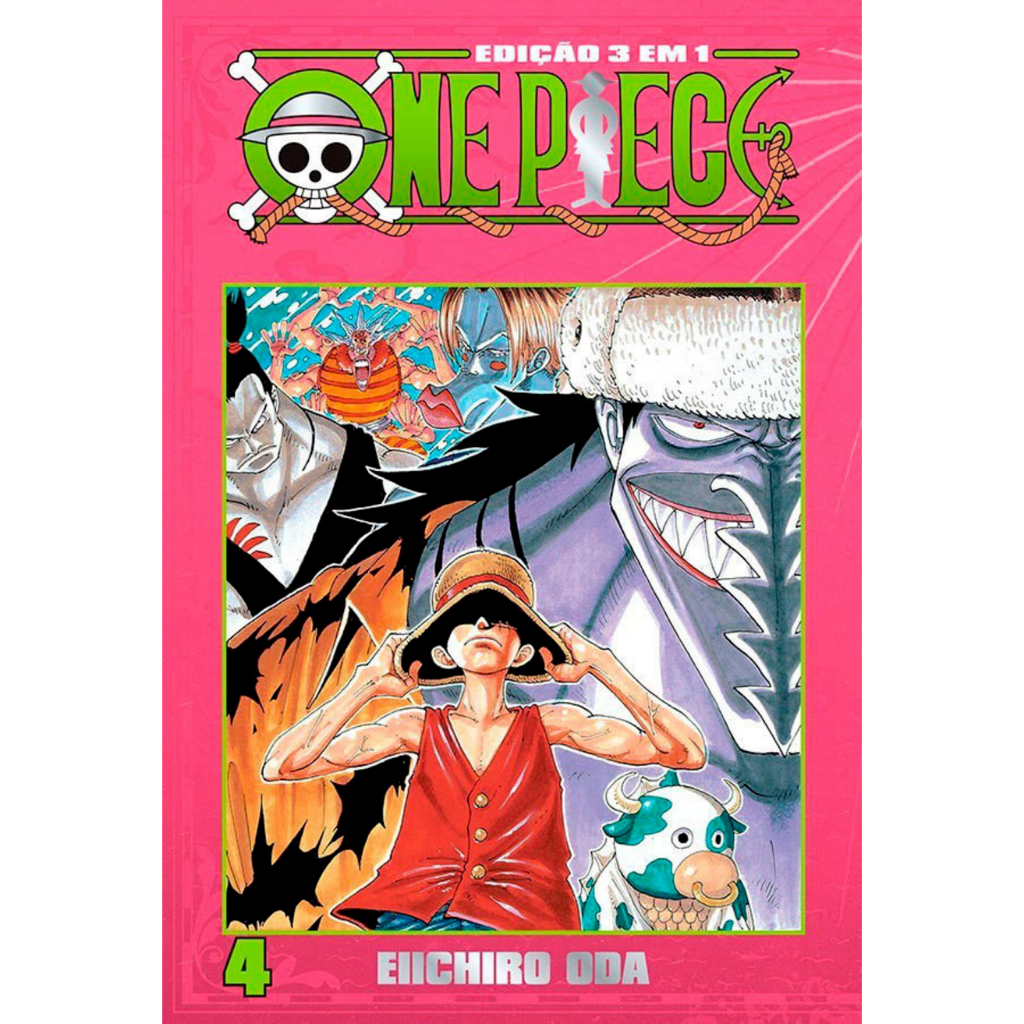 Mangá - One Piece 3 em 1 - 04 - Novo/Lacrado em Oferta na Shopee