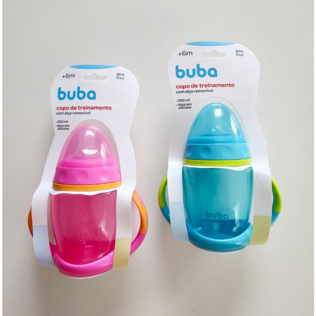 Copo treinamento Buba para Bebê com Alça e Bico em Silicone Infantil Criança em Oferta na Shopee