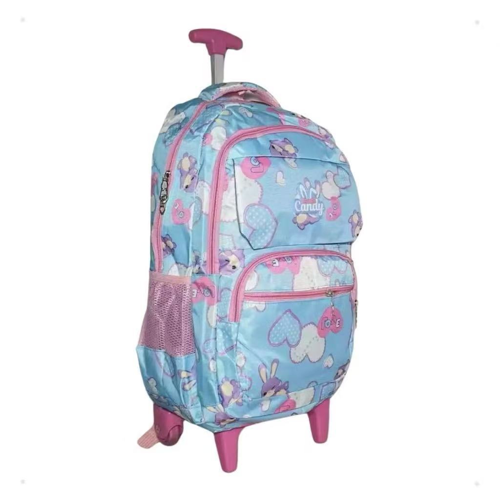Mochila Feminina com Rodinha Impermeável Nylon Estampado Rodinha jx20 em Oferta na Shopee