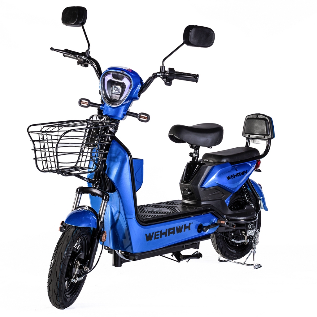 Bicicleta Scooter Elétrica 500W Basket WeHawk Sem Carteira 32Km/h Autonomia 40Km