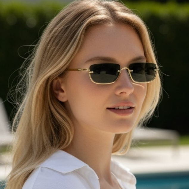 OCULOS DE SOL RETRO OLHO GATO PEQUENO HIP HOP MEIA ARO LENTE UV400 COM ESTOJO em Oferta na Shopee