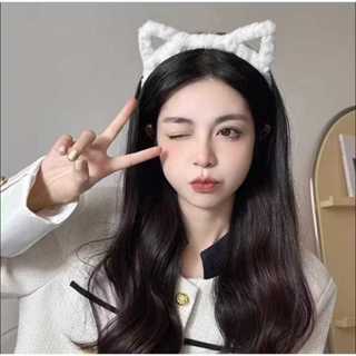 Tiara com Orelhas de Gato Fofa de Pelúcia em Oferta na Shopee