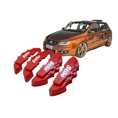 Kit 4 Peças Capas Pinça Freio Stilo Design Esportivo Aro 15 em Diante