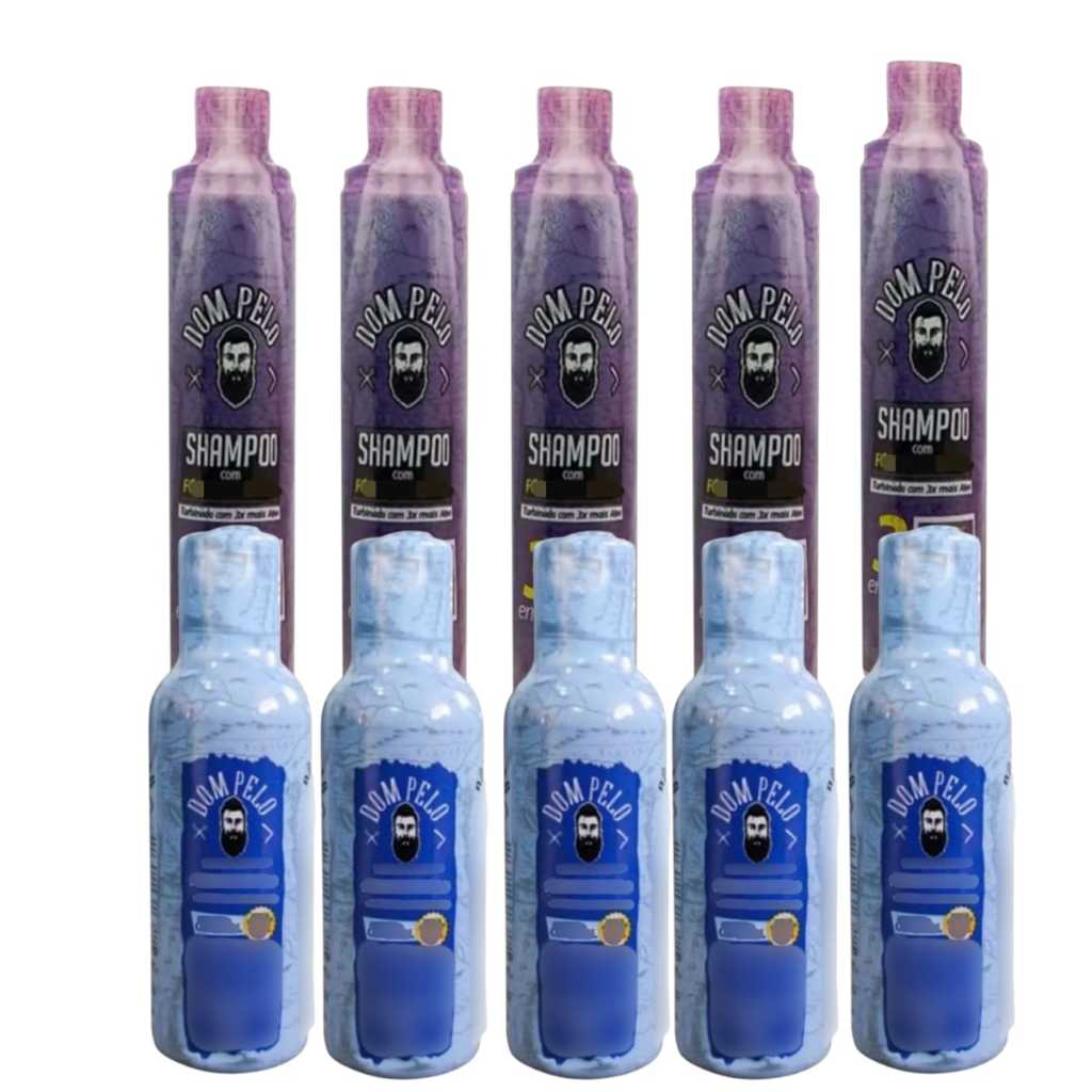 Kit 5 Shampoo e 5 Dom | Barbeiro | Cabelereiro | Salão de Beleza | Cuidados Capilares - Envio imediato em Oferta na Shopee