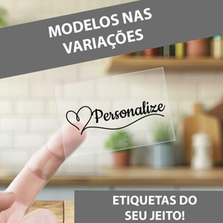Etiquetas Adesivas Personalizadas Casa do Condi - ESCOLHA O MODELO DESEJADO em Oferta na Shopee