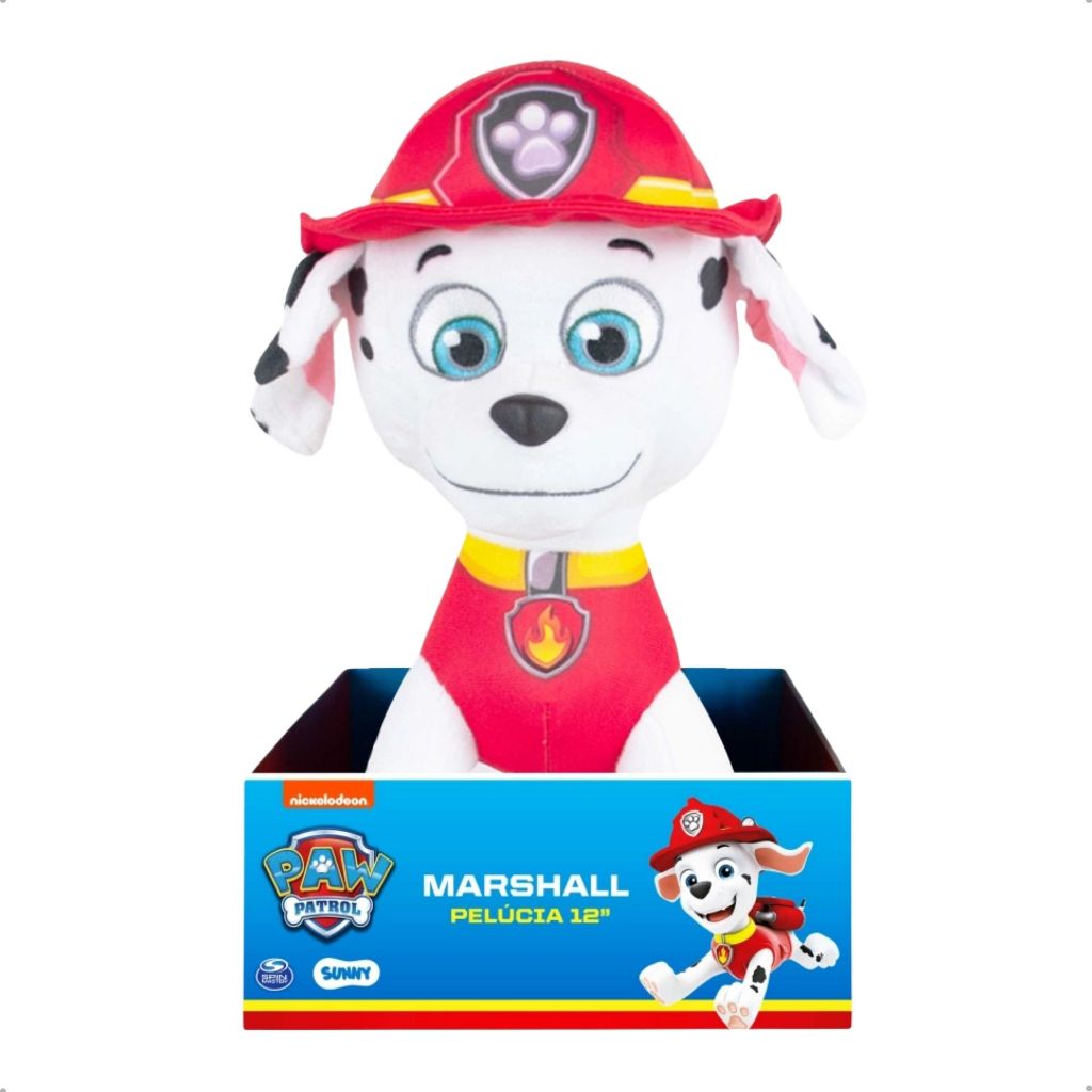 Pelúcia Patrulha Canina Boneco Brinquedo Infantil Marshall Tamanho G Original Sunny em Oferta na Shopee