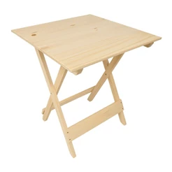 Mesa Dobravel De Madeira 70x70 cm Resistente Para Bar - Maxi Do Brasil