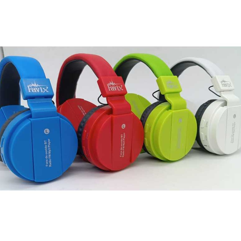Fone Ouvido Favix B08 Sem Fio Bluetooth Headset Fm Radio SD P/ Celular Stereo