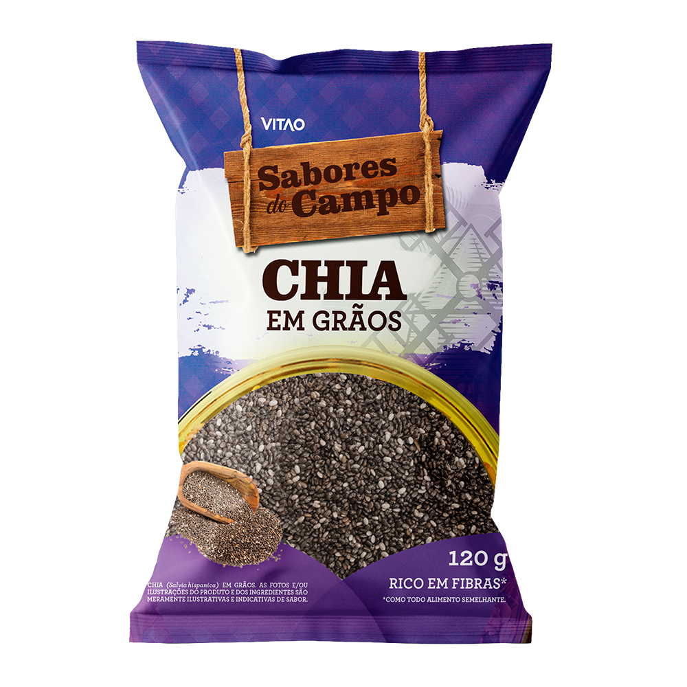 Chia Sabores Do Campo 120 g - Rico Em Fibras