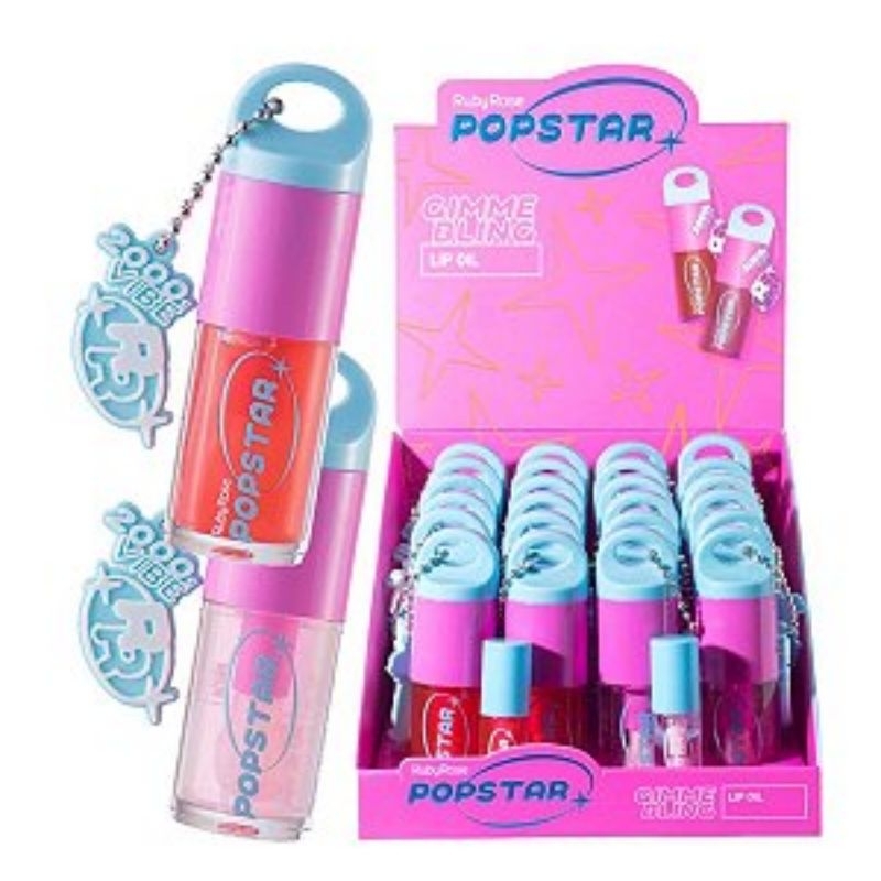Ruby Rose - Lip Oil Popstar Gimme Bling (L6507) - Box C/24 Unidades