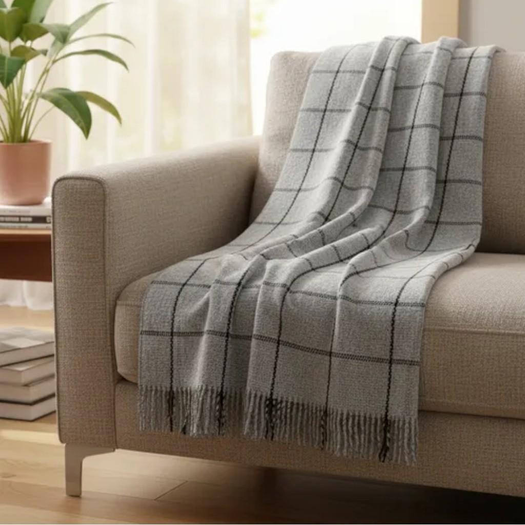 Kit 2 Mantas 240x180 cm Para Sofá Confortável Higiênica Manta Grande para Cama Poltrona Decorativa