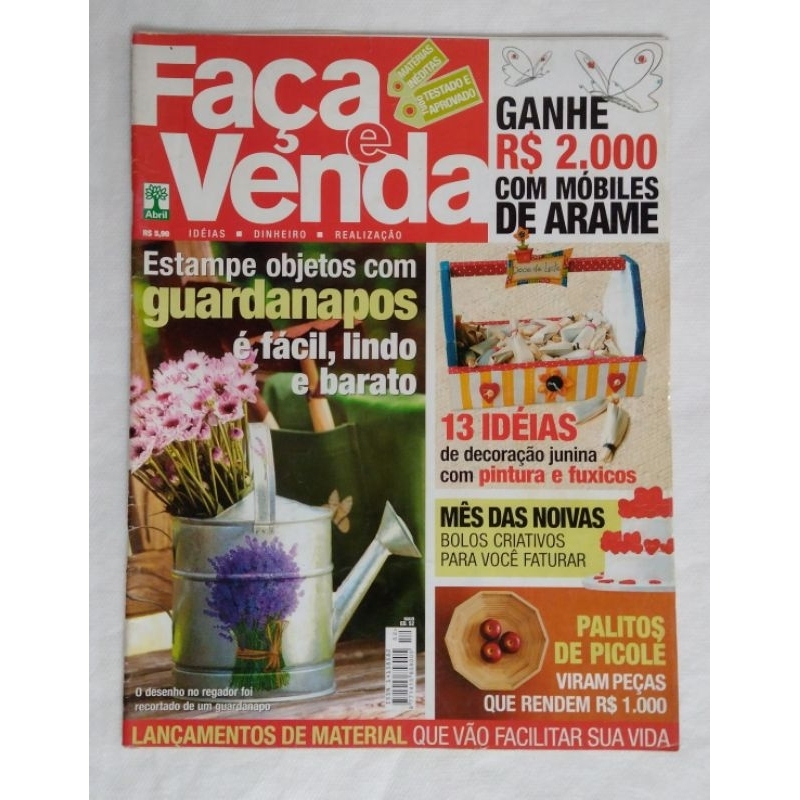 Revista Artesanato Faça e Venda - Ideias - Dinheiro - Realizações