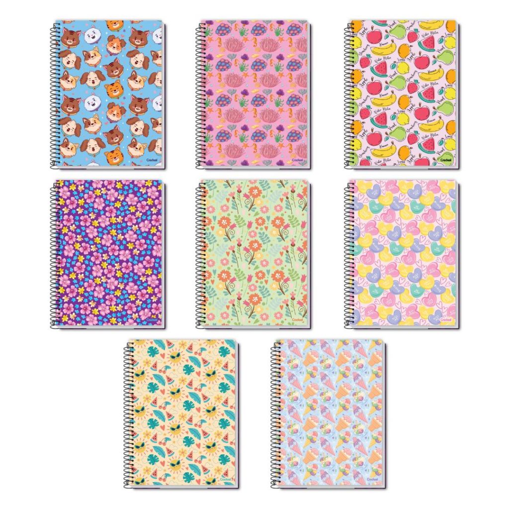 Caderno Universitário Capa Dura 16 Materias 224 Folhas - D Tales - Credeal em Oferta na Shopee