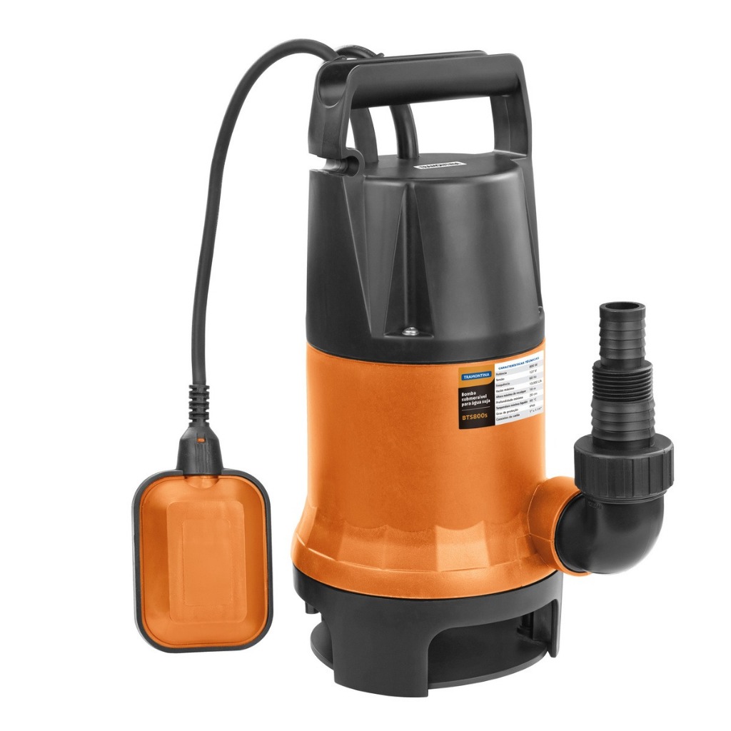 Eletrobomba Hidráulica Submersível para Agua Suja Cisterna Poço Tanque 800w 127v