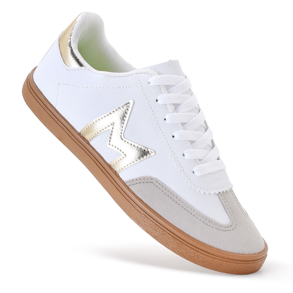 Tênis Sapatênis Casual Feminino Mouser Lançamento Moda Básico retrô em Oferta na Shopee