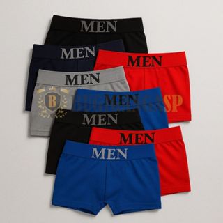 Kit até 12 Cueca Boxer Masculina Microfibra Adulto Sem Costura Conforto Premium em Oferta na Shopee