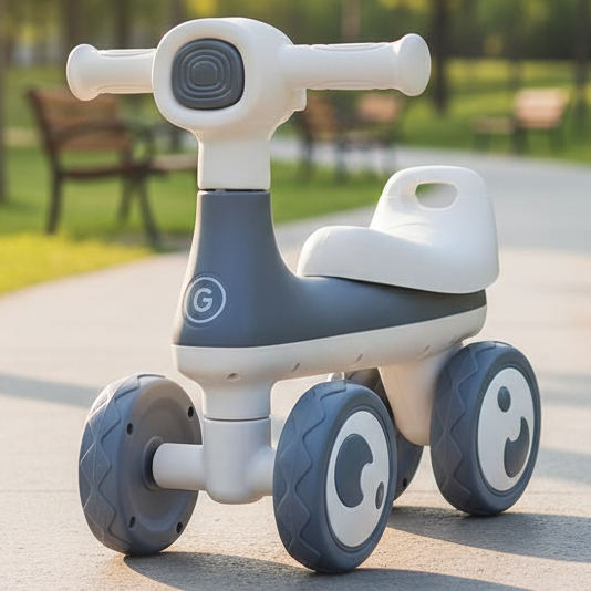 Motoca Infantil Andador Vespinha Premium – Bicicleta de Equilíbrio com Luzes LED e Som Interativo em Oferta na Shopee