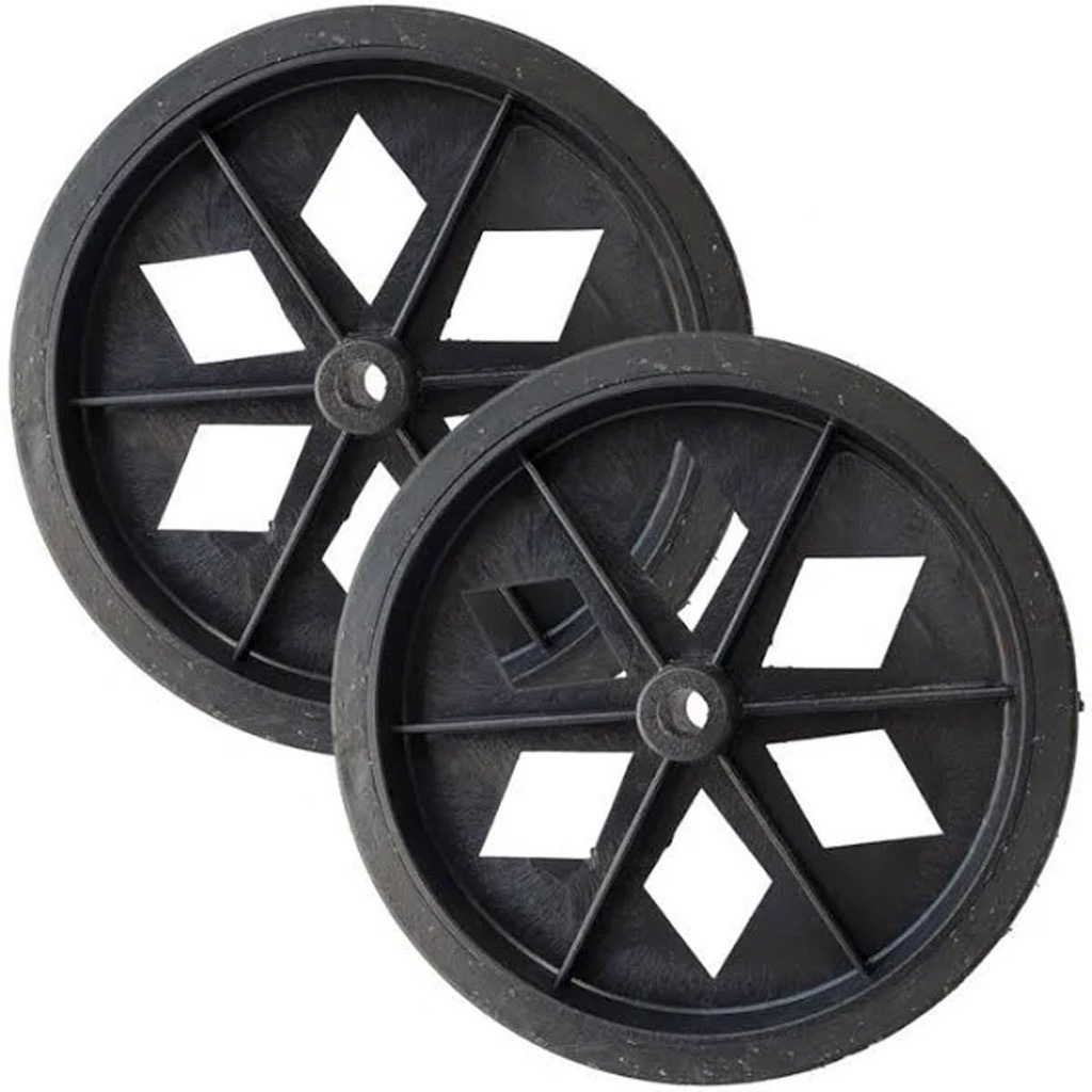 DUAS (2) RODINHAS DE CARRINHO DE FEIRA PRETA 2,5MM em Oferta na Shopee
