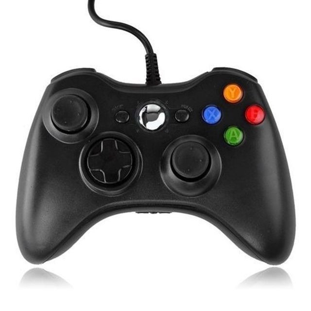 Controle Manete para Xbox 360 Fat Slim e Pc Com Fio Computador Conexão USB