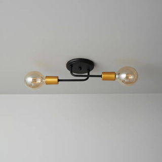 Luminária de Teto ou Parede Industrial Para Sala Quarto Cozinha -  Plafon Spot Duplo Sputinik Aranha Retro em Oferta na Shopee