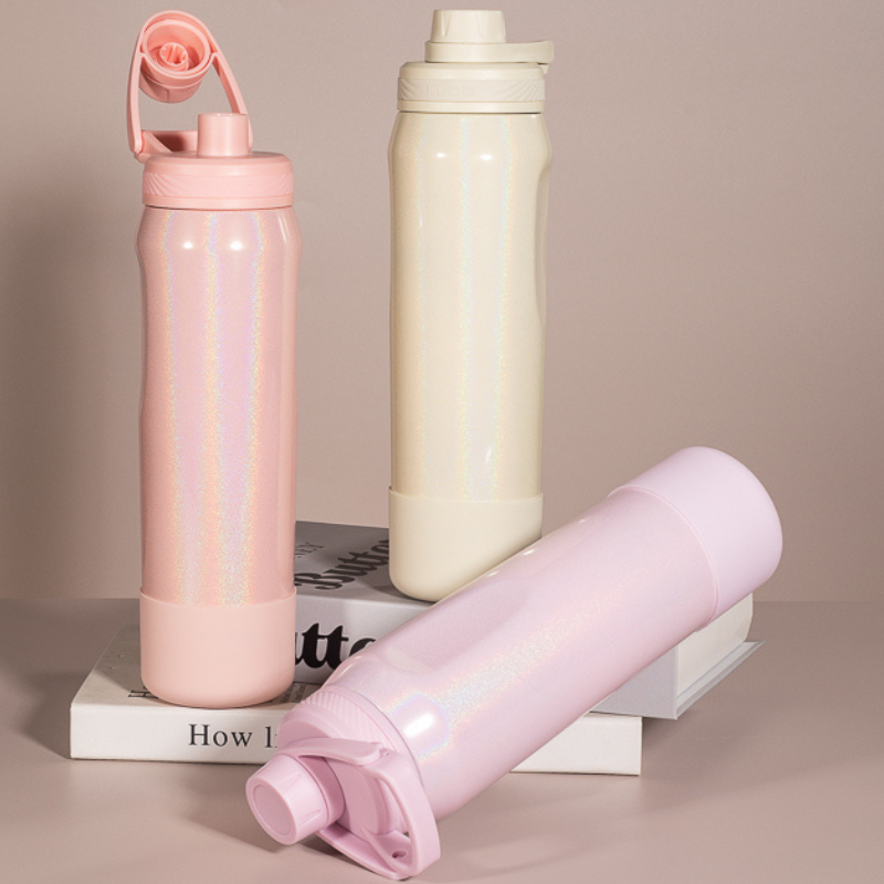 Garrafa Térmica de Água em Inox Hydra Rainbow 650ml-950ml Quente/Frio Personalizado e Alça BPA Free em Oferta na Shopee