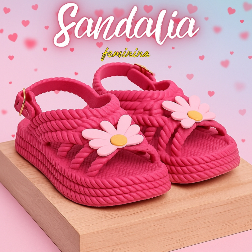 Sandália Papete Infantil Margarida Macia e Confortável Baby Trançada - Frete Grátis em Oferta na Shopee