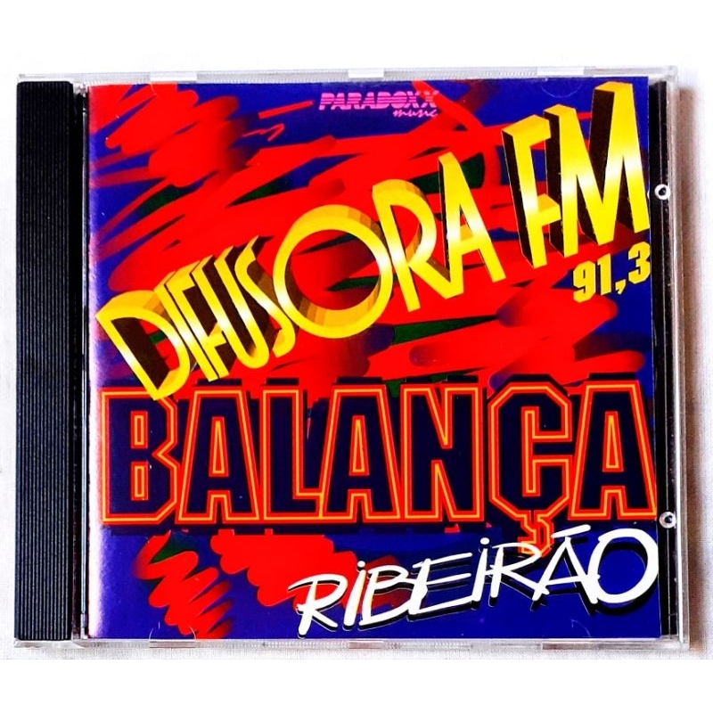 CD Balança Ribeirão Difusora 91,3 FM - Paradoxx Music - Original Usado Dance House - Whigtfield Playahitty 90's raro