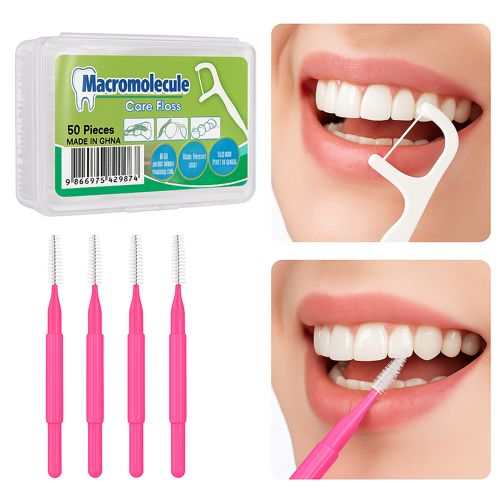 Kit Higiene Bucal com Fio Dental floss pick e Escova de Dente Interdental em Oferta na Shopee