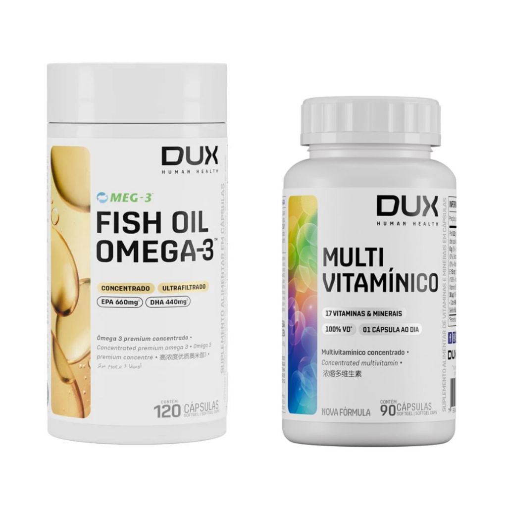 Kit Multivitamínico + Fish Oil - Dux Nutrition