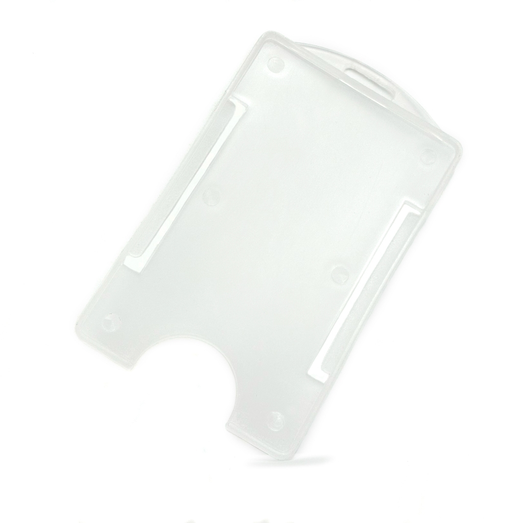 01 Protetor de Cartão Crachá Rígido VERTICAL Transparente em Oferta na Shopee