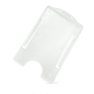 01 Protetor de Cartão Crachá Rígido VERTICAL Transparente em Oferta na Shopee