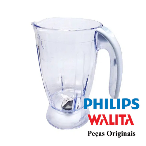 Copo Original Liqfaz e Liqstar c/ trava de segurança Philips Walita Jarra Liquidificador Trava Base