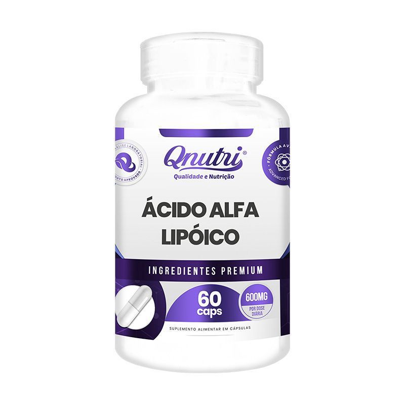 ÁCIDO ALFA LIPÓICO 600MG 60CAPS QNUTRI em Oferta na Shopee