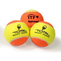 Kit Bola Total Beach Tennis | Itf Profissional | 3 Unidades