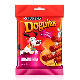 Petisco Doguitos Rodízio Cão Adulto E Filhote Linguicinha 45g em Oferta na Shopee