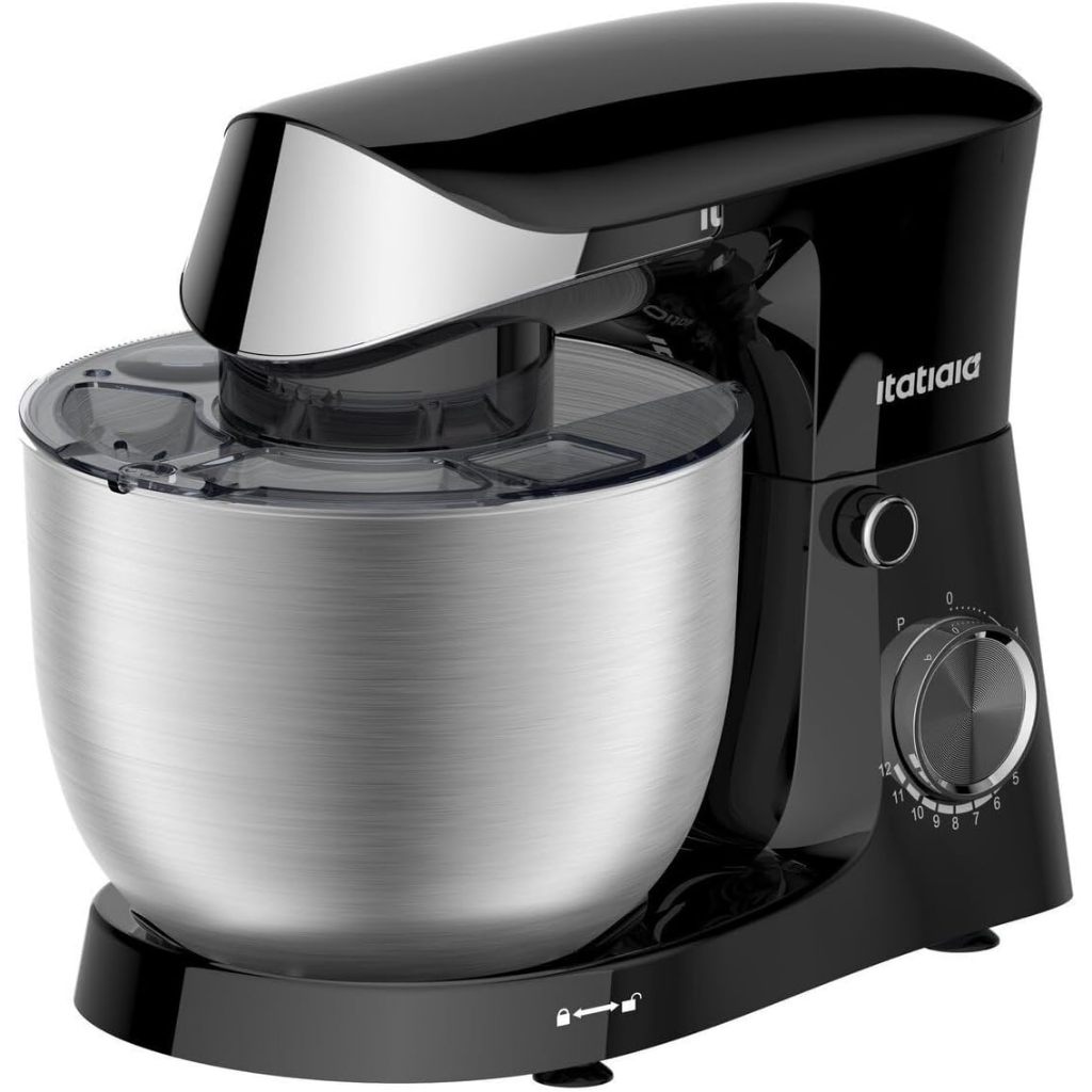 Batedeira Planetária Itatiaia Mid 4,5l 12 Velocidades Preta Inox