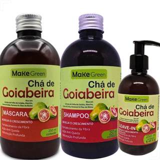 Shampoo - Máscara e Leave in Tratamento Crescimento e Antiqueda Queda Capilar Chá de Goiabeira 250ml em Oferta na Shopee