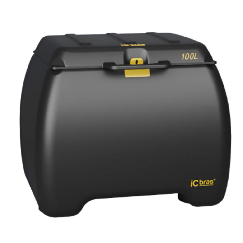 Baú Bauleto Caixa Entrega Motoboy 100 Litros Preto Icbras Sem Emendas 100L Volume em Oferta na Shopee