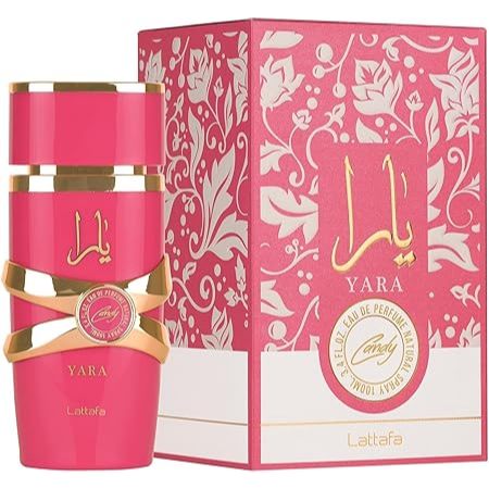 Perfume Árabe Feminino YARA CANDY  Original, Fragrância Oriental Importado, Eau de Parfum 100ml
