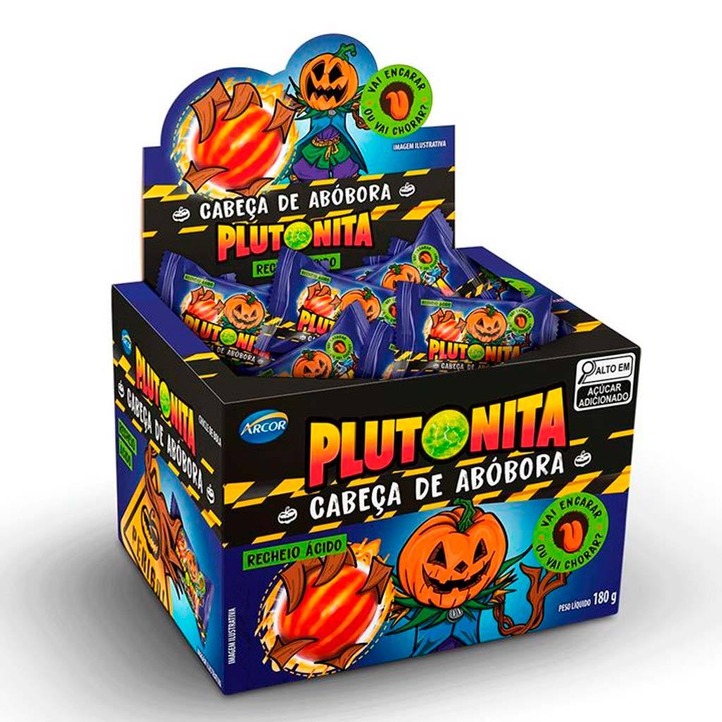 Chiclete Plutonita Cabeça de Abóbora 180g - Arcor em Oferta na Shopee