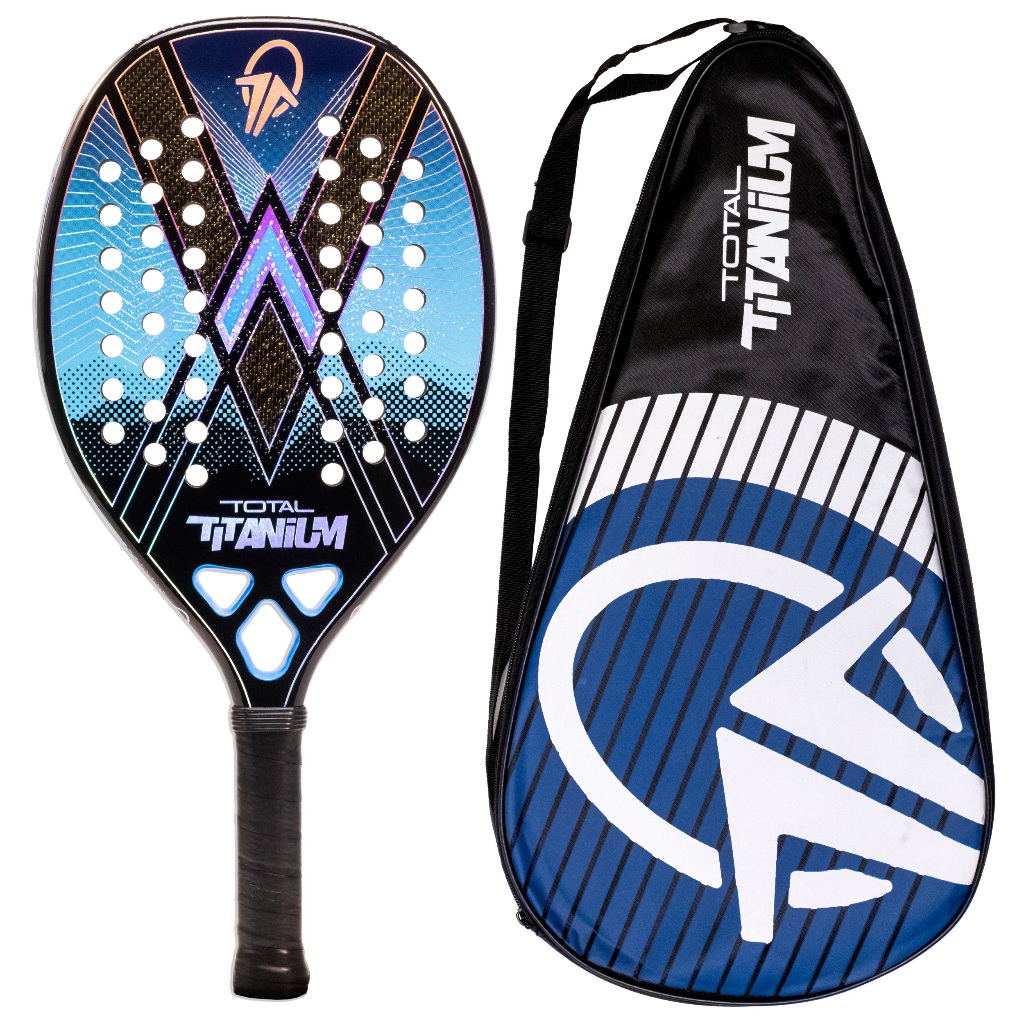 Raquete Beach Tennis Total Titanium Carbono 3k 2025 + Capa Brinde em Oferta na Shopee