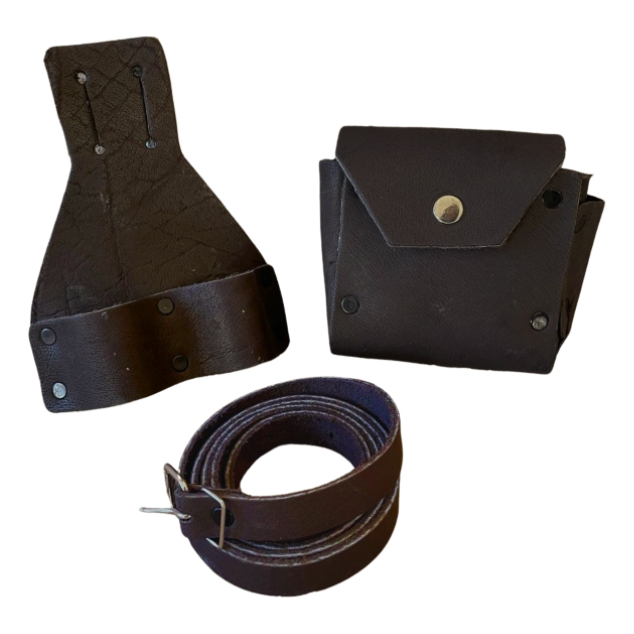 Cinto Arriata d couro Porta Ferramentas para Armador Marrom em Oferta na Shopee