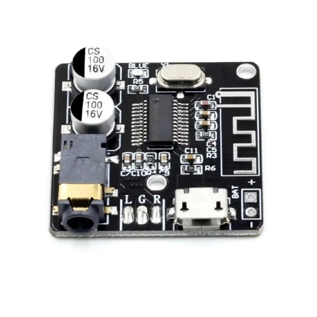 Mini Placa Receptor Modulo Conexão Bluetooth 5.0 Áudio Mp3 Som